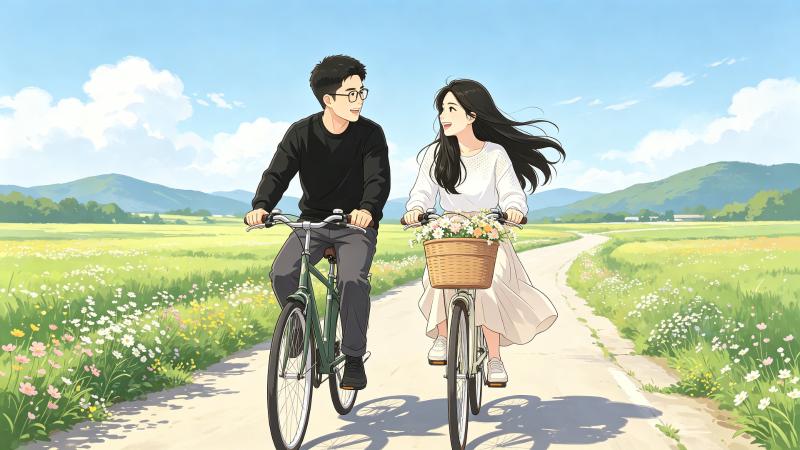 骑过春天的那条路